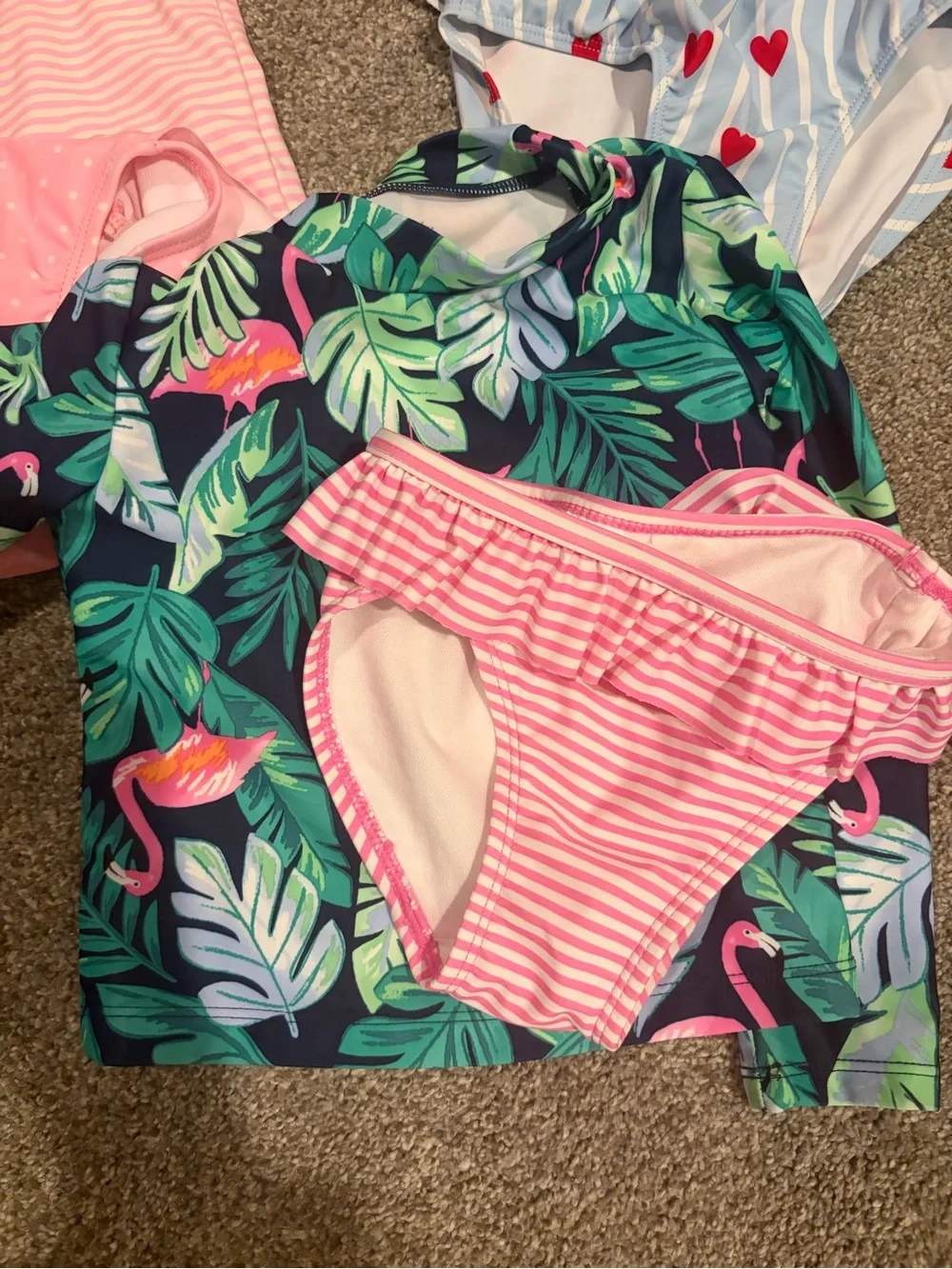 Set of 4 Toddler Swimsuits - 2T and 3T